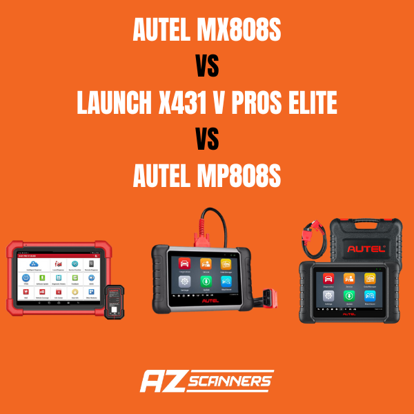 Autel Maxicheck MX808S vs Launch X431 V Pros Elite vs Autel MaxiPRO MP808S image